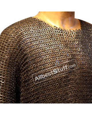 9 mm Hand Made Maille Armour Flat Riveted Washer Chest 56